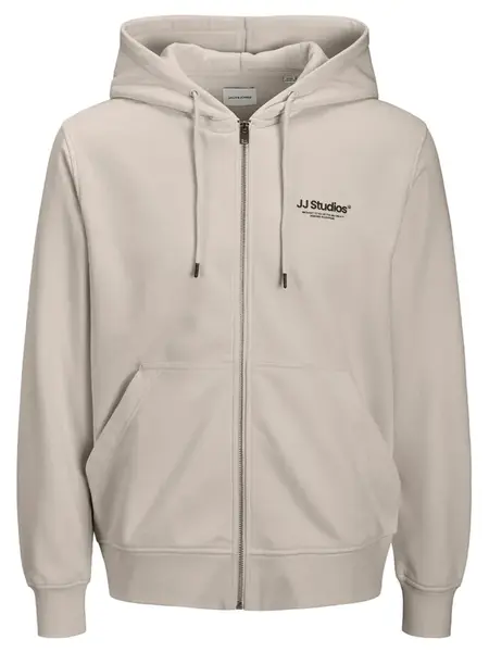 JACK & JONES Tepláková bunda 'JJESoho'  sivá