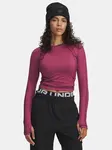 Dámské tričko Under Armour UA ColdGear Textured Crew-RED - Dámské