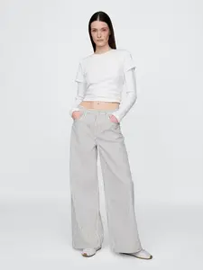 GAP Džíny Stripe Baggy - Dámské