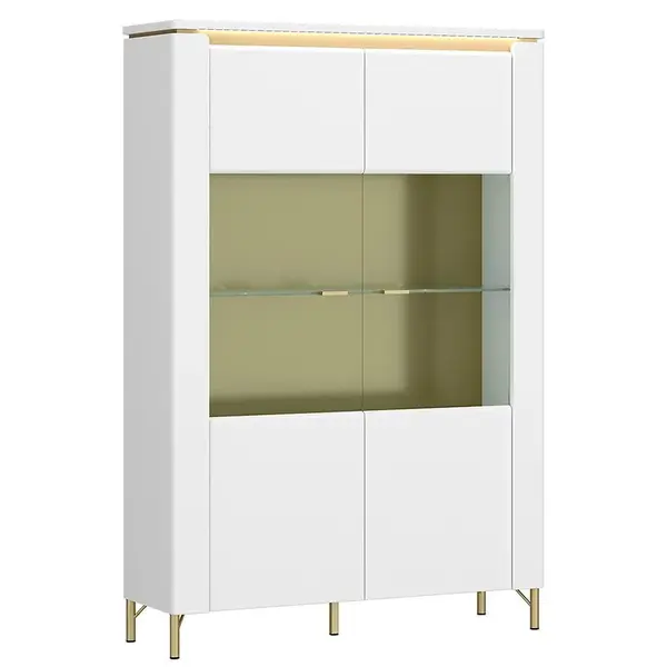 Vitrína Lazio LAZV02 U008/U0802D biela alpská