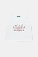 Dětský bavlněný top United Colors of Benetton