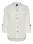 Vero Moda Tall Blúzka 'Bumpy'  šedobiela