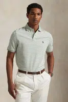 Bavlněné polo tričko Polo Ralph Lauren pánské, zelená barva, 710974596