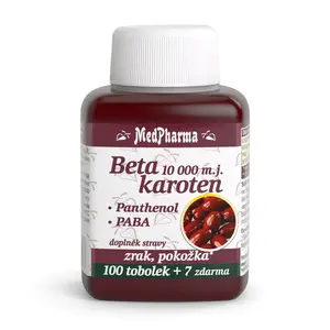 MedPharma Beta karoten 10.000 m.j.+ Panthenol + PABA 107 tobolek