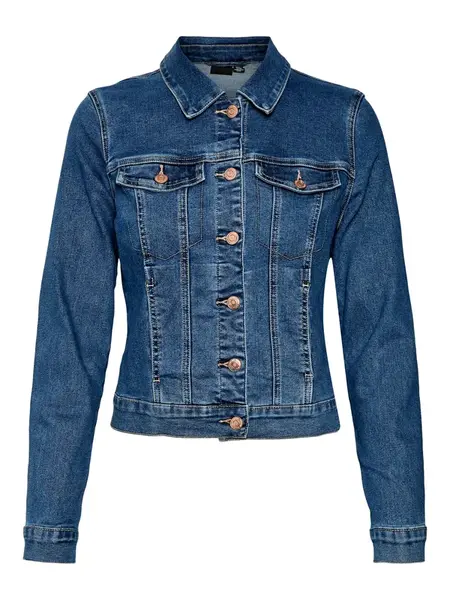 VERO MODA Prechodná bunda 'Luna'  modrá denim