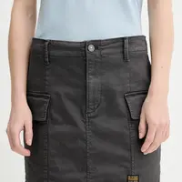 Džínová sukně G-Star Cargo short šedá barva, mini, D25235-C106