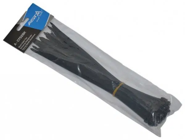Stahovací pásky 5 x 250 mm, 50 kusů, žlutá barva - ASTA Barva: bílá