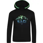 KILPI NORTHEN Chlapecká bavlněná mikina s kapucí, černá, velikost