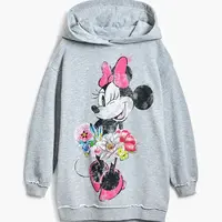 Dívčí šaty Desigual šedá barva, mini, oversize, 25SGVK23