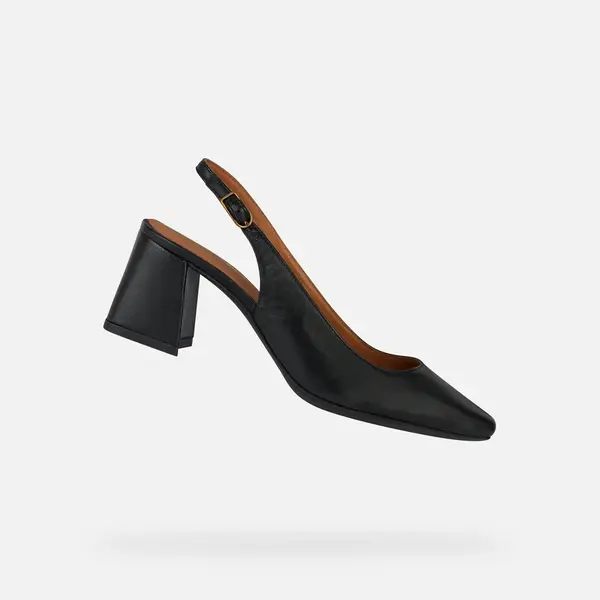 Černé dámské sandály Geox Giselda