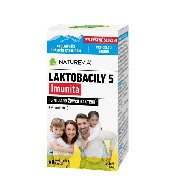 Naturevia Laktobacily 5 Imunita 60 kapslí