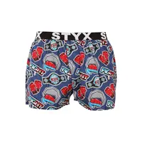 Styx Pánské trenky art sportovní guma fight (B1556) L