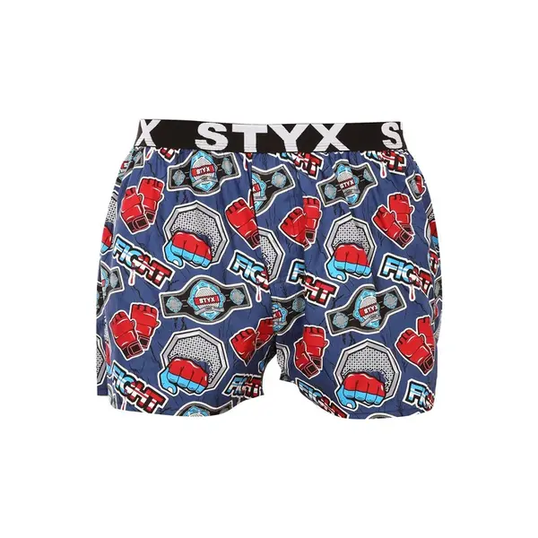 Styx Pánské trenky art sportovní guma fight (B1556) L