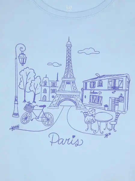 GAP dívčí tričko s potiskem