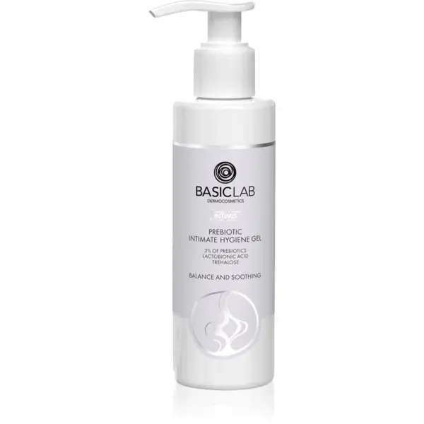 BasicLab Dermocosmetics Intimis zklidňující gel pro intimní hygienu s prebiotiky 200 ml