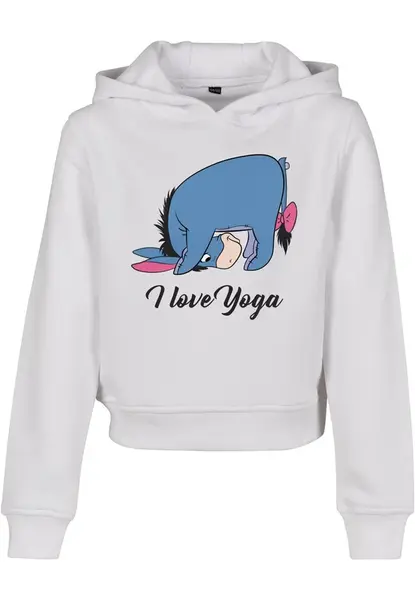 Dětská Namaste Cropped Hoody bílá
