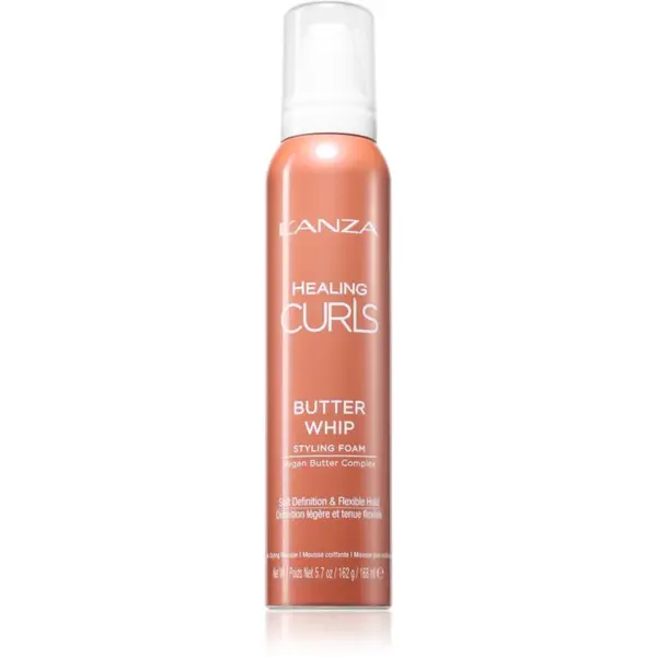 L'anza Healing Curls Butter Whip stylingová pěna pro vlnité a kudrnaté vlasy 168 ml