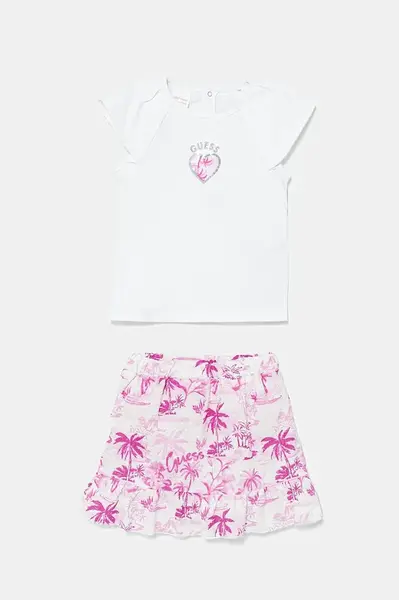 Kojenecká sada Guess bílá barva, A5GG18 K6YW4