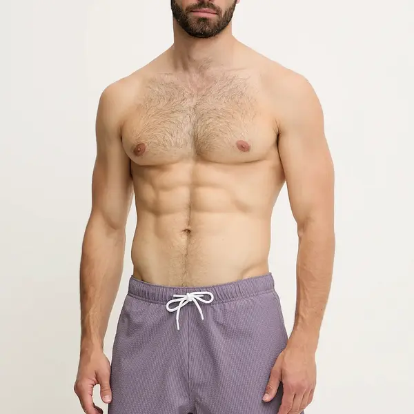 Plavkové šortky Hollister Co. fialová barva, KI333-5030