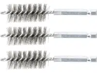 BGS technic Sada kartáčů na vrtačku, 8 mm, 6hranné 1/4", ocelové, 3 ks - BGS 3078-8-S Velikost: 19 mm