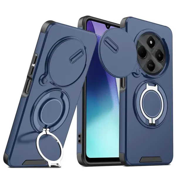 Camslide Stand obal, Xiaomi Redmi Note 14 Pro 5G, modrý