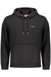 Černá pánská mikina s kapucí