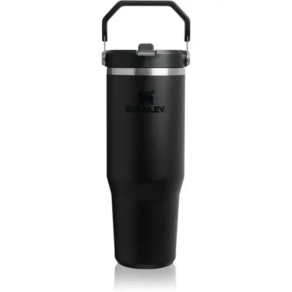 Stanley IceFlow™ Flip Straw Tumbler fľaša na vodu z nehrdzavejúcej ocele Black 2.0 890 ml