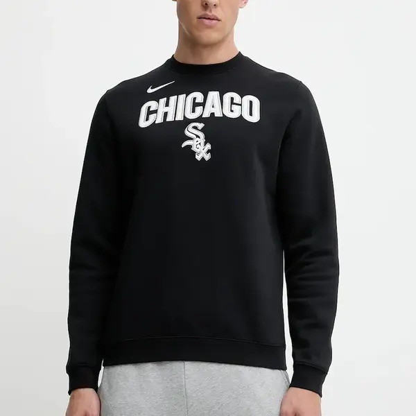 Mikina Nike Chicago White Sox pánská, černá barva, s aplikací, NKPU-912Z-RX-LYA