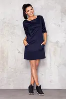Infinite You Woman's Dress M013 Navy Blue