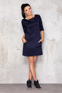 Infinite You Woman's Dress M013 Navy Blue