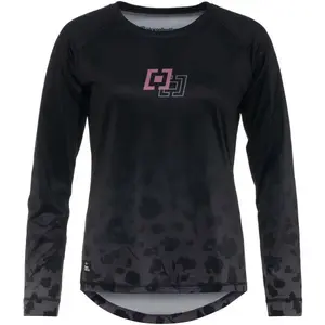 Horsefeathers DECO LS Dámsky cyklistický dres, čierna, veľkosť