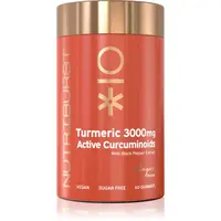 Nutriburst Advanced Turmeric 3000mg žuvacie mäkké tobolky na podporu normálneho stavu kĺbov príchuť Ginger 60 ks