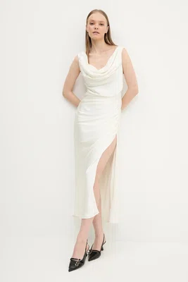 Šaty Abercrombie & Fitch béžová barva, midi, KI159-5895