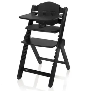 Zopa Dřevěná jídelní židlička Clipp & Clapp, Black 3