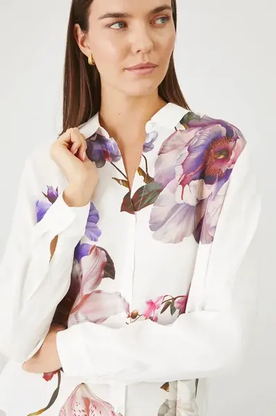 Košile Medicine dámská, bílá barva, regular, s klasickým límcem