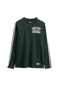 Superdry & Co Tričko 'ATHLETIC'  jedľová / biela