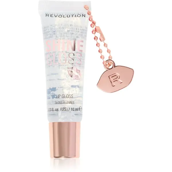 Revolution Shine Gloss lesk na rty odstín Clear Sugar 10 ml