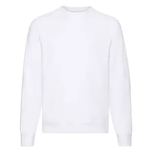 Biała bluza męska Raglan Sweat Fruit of the Loom