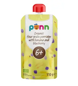 SALVEST Põnn BIO Banán s borůvkou a obilnými vločkami 110 g