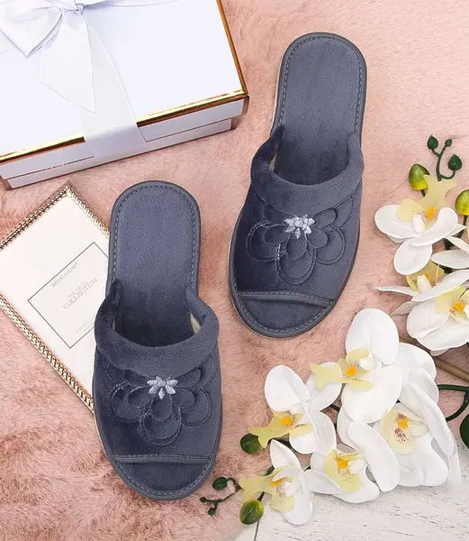 Dámské pantofle Natural Style NS-001 šedé