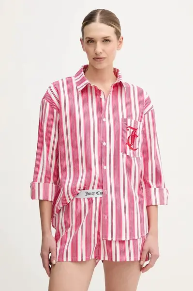 Juicy Couture  Bavlněná pyžamová košile