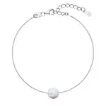 Evolution Group - Pavona Půvabný náramek s bílým syntetickým opálem 13019.1