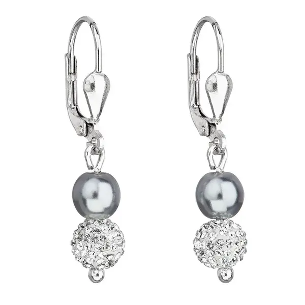 Evolution Group - Pavona Nádherné stříbrné náušnice s krystaly Preciosa 31244.3