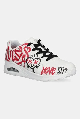 Sneakers boty Skechers UNO bílá barva, 177082