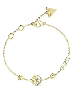 Guess Půvabný pozlacený náramek 4 Love JUBB05039JWYGS