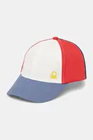 Kšiltovka United Colors of Benetton červená barva, hladká, 6L1EGA015