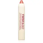 puroBIO Cosmetics Twist&Go vyživující rtěnka v tužce odstín Peach Nude 2.9 g