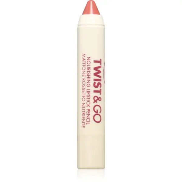 puroBIO Cosmetics Twist&Go vyživující rtěnka v tužce odstín Peach Nude 2.9 g