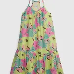 GAP Dětské květované šaty na ramínka - Holky