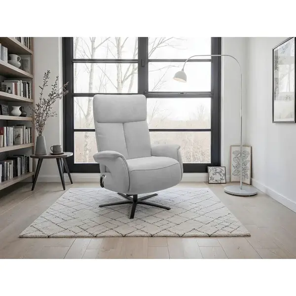 Sit & More RELAXAČNÍ KŘESLO, textil, šedá